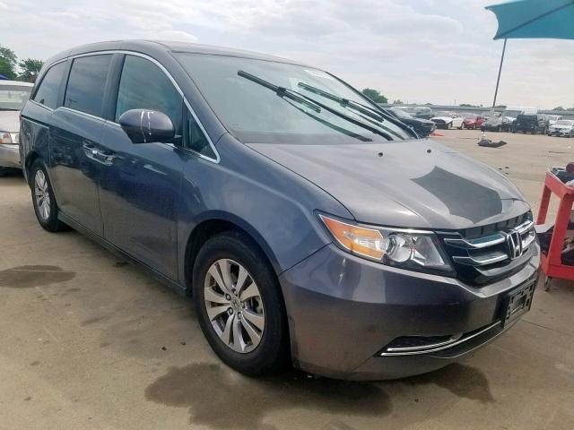 5FNRL5H48EB030231 - 2014 HONDA ODYSSEY EX GRAY photo 1