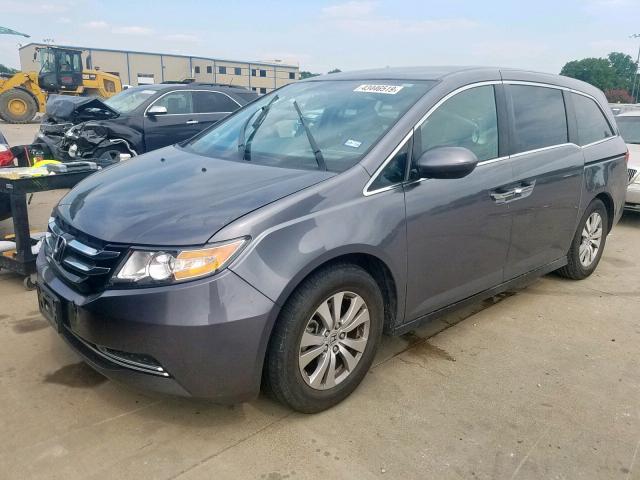 5FNRL5H48EB030231 - 2014 HONDA ODYSSEY EX GRAY photo 2