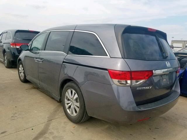 5FNRL5H48EB030231 - 2014 HONDA ODYSSEY EX GRAY photo 3