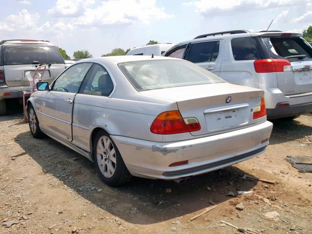 WBABM3344YJN81924 - 2000 BMW 323 CI SILVER photo 3