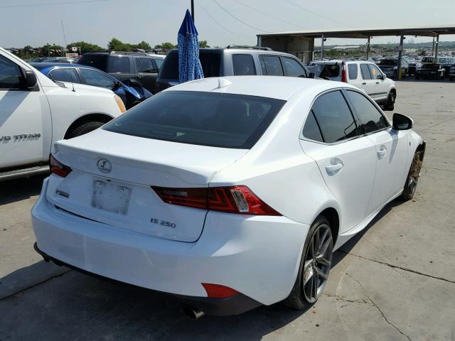 JTHBF1D20F5066843 - 2015 LEXUS IS 250 WHITE photo 4