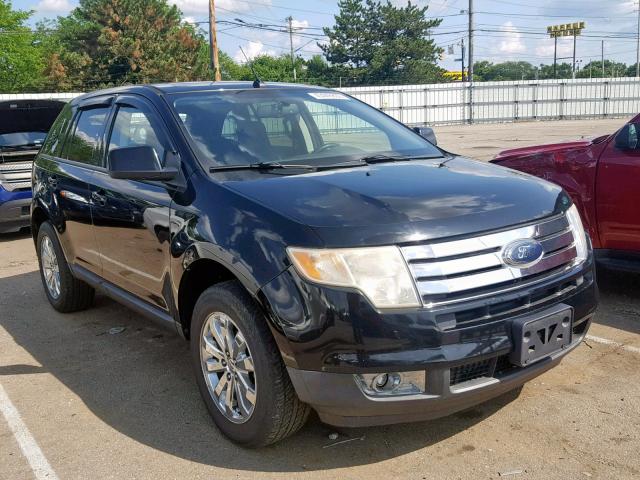 2FMDK38C48BB31109 - 2008 FORD EDGE SEL BLACK photo 1