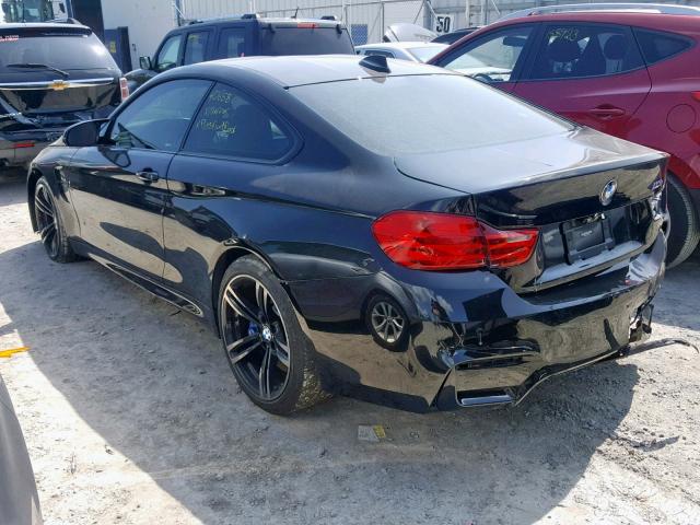 WBS3R9C57GK338484 - 2016 BMW M4 BLACK photo 3