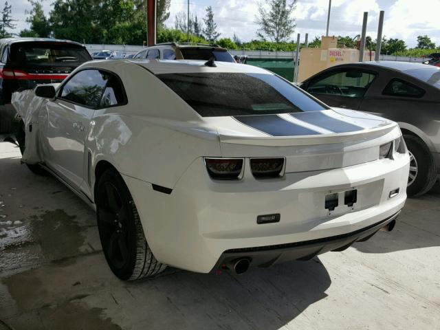 2G1FE1E37C9162618 - 2012 CHEVROLET CAMARO LS WHITE photo 3