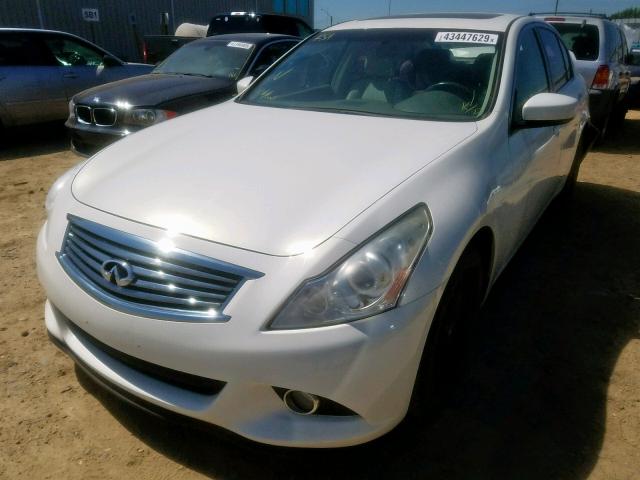 JN1CV6AR3CM670995 - 2012 INFINITI G37 WHITE photo 2