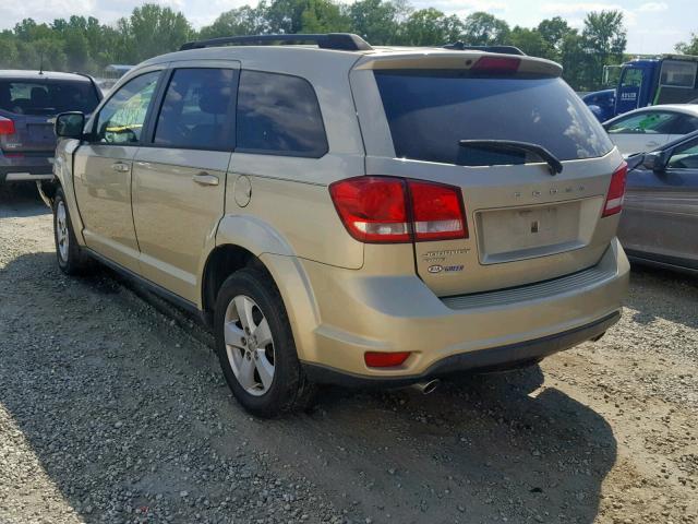 3D4PH1FG7BT567963 - 2011 DODGE JOURNEY MA GOLD photo 3