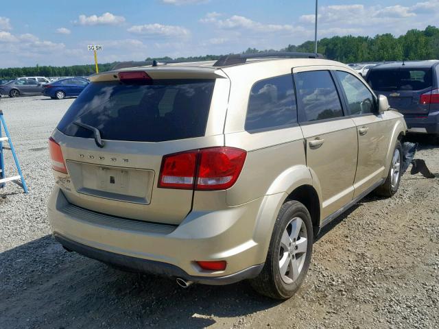 3D4PH1FG7BT567963 - 2011 DODGE JOURNEY MA GOLD photo 4