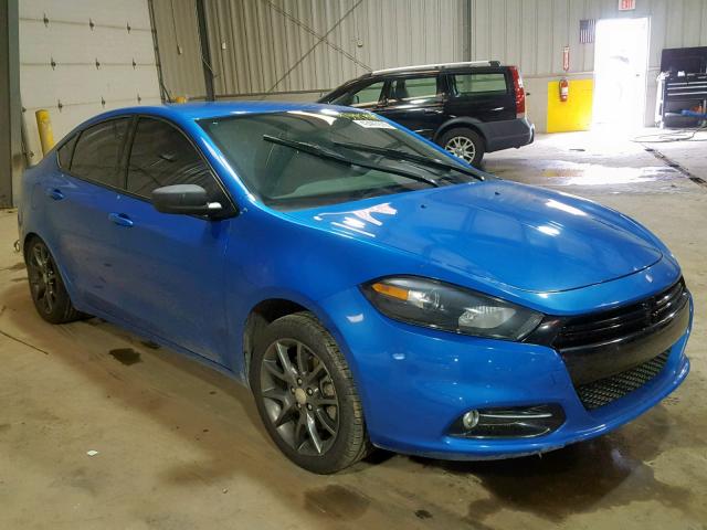 1C3CDFBB4FD205460 - 2015 DODGE DART SXT BLUE photo 1