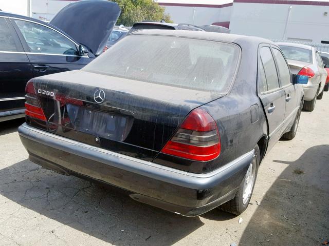 WDBHA29G1XA734421 - 1999 MERCEDES-BENZ C 280 BLACK photo 4