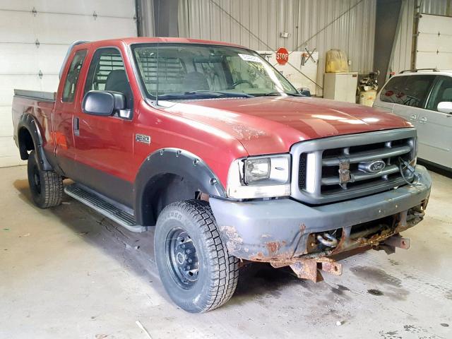 1FTSX31L43EB71565 - 2003 FORD F350 SRW S RED photo 1