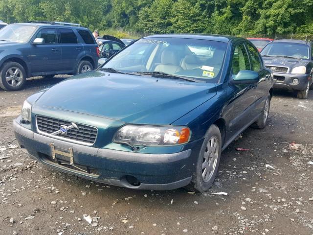 YV1RS61R522179672 - 2002 VOLVO S60 GREEN photo 2