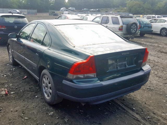 YV1RS61R522179672 - 2002 VOLVO S60 GREEN photo 3