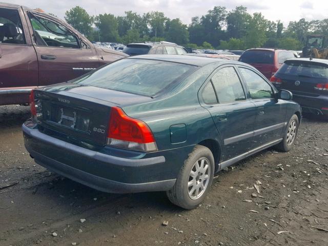 YV1RS61R522179672 - 2002 VOLVO S60 GREEN photo 4