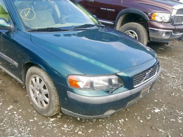 YV1RS61R522179672 - 2002 VOLVO S60 GREEN photo 9