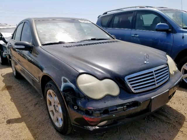 WDBRF61J92F243725 - 2002 MERCEDES-BENZ C 240 BLACK photo 1