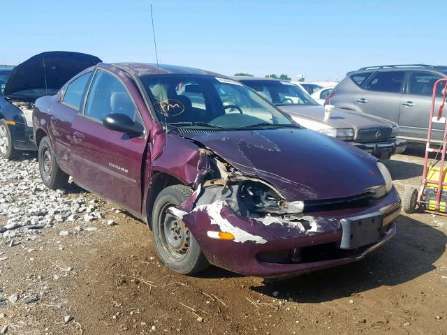 1B3ES46C0YD564021 - 2000 DODGE NEON BASE PURPLE photo 1