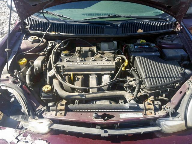 1B3ES46C0YD564021 - 2000 DODGE NEON BASE PURPLE photo 7