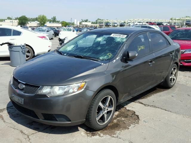 KNAFU4A27A5051261 - 2010 KIA FORTE EX BROWN photo 2