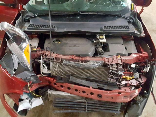 1FMCU9JX8FUA48392 - 2015 FORD ESCAPE TIT RED photo 7