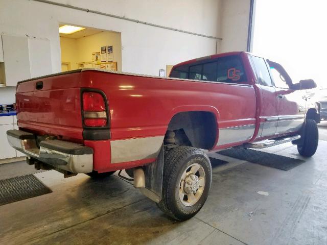 3B7KF23631G811792 - 2001 DODGE RAM 2500 RED photo 4