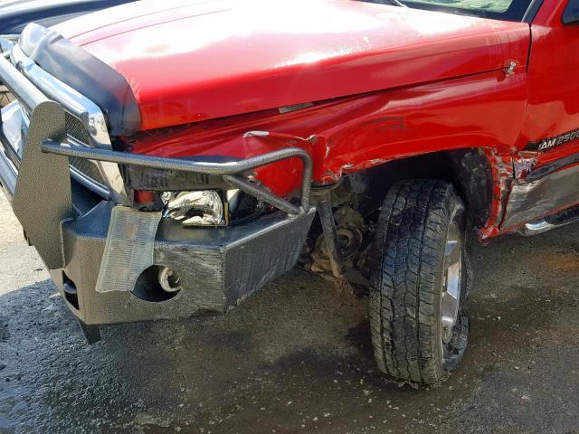 3B7KF23631G811792 - 2001 DODGE RAM 2500 RED photo 9