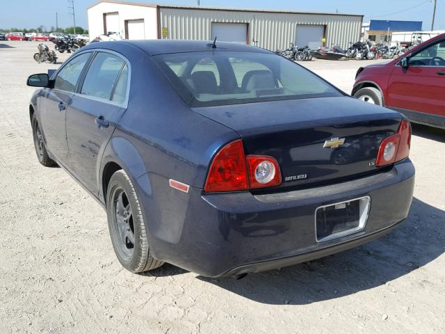 1G1ZG57B494227066 - 2009 CHEVROLET MALIBU LS 蓝色 照片 3