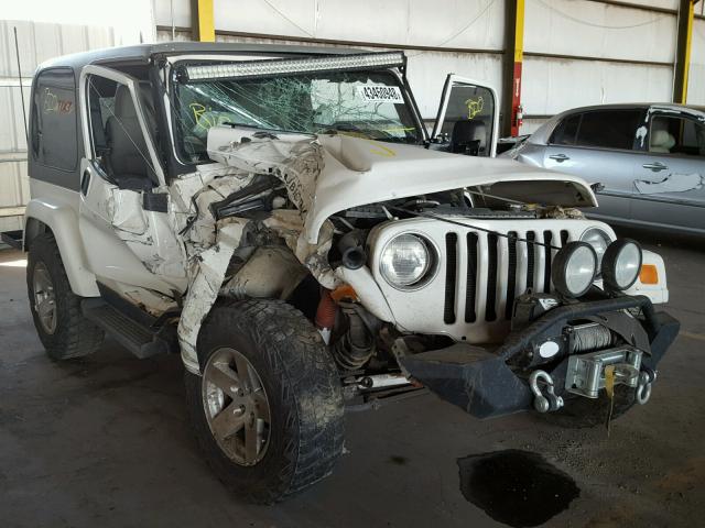 1J4FA69S86P756894 - 2006 JEEP WRANGLER / WHITE photo 1