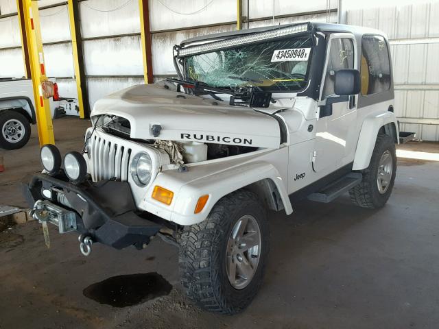 1J4FA69S86P756894 - 2006 JEEP WRANGLER / WHITE photo 2