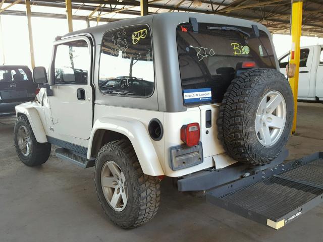 1J4FA69S86P756894 - 2006 JEEP WRANGLER / WHITE photo 3