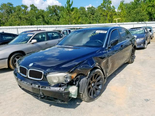 WBAGN634X4DS50052 - 2004 BMW 745 LI BLACK photo 2