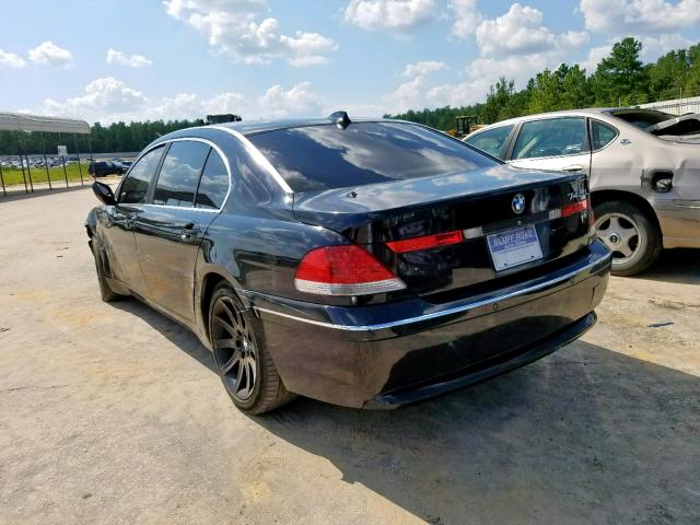 WBAGN634X4DS50052 - 2004 BMW 745 LI BLACK photo 3