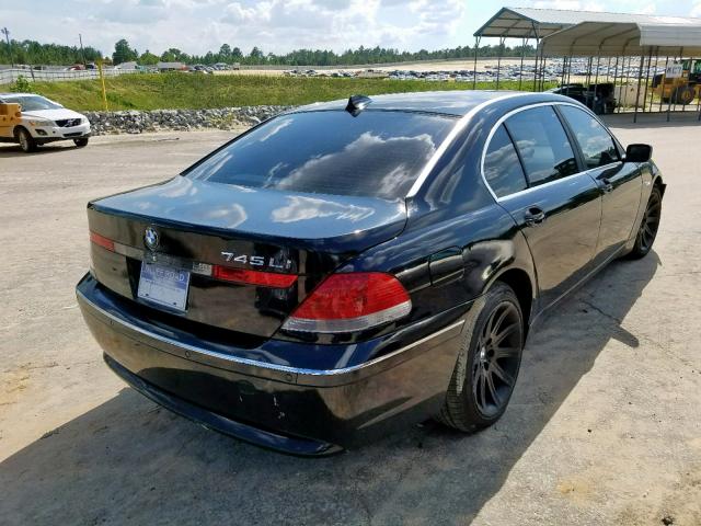 WBAGN634X4DS50052 - 2004 BMW 745 LI BLACK photo 4