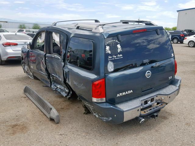 5N1AA08AX6N705250 - 2006 NISSAN ARMADA SE BLUE photo 3