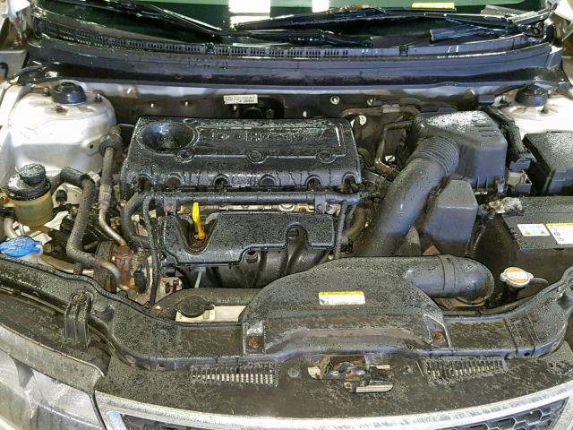 KNAFU5A21B5406187 - 2011 KIA FORTE EX SILVER photo 7