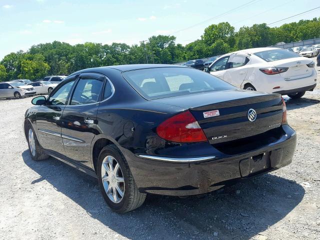 2G4WE537851215912 - 2005 BUICK LACROSSE C BLACK photo 3