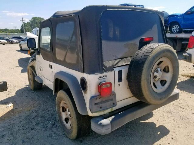 1J4FA29164P714091 - 2004 JEEP WRANGLER / WHITE photo 3