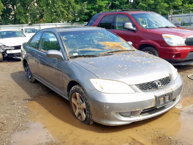 1HGEM22984L076251 - 2004 HONDA CIVIC EX GRAY photo 1