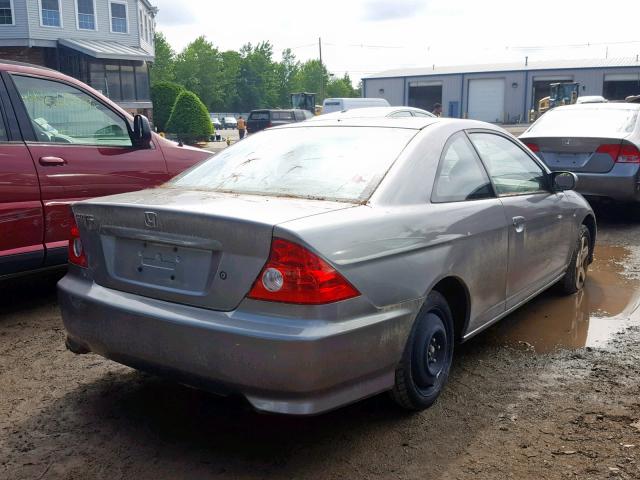 1HGEM22984L076251 - 2004 HONDA CIVIC EX GRAY photo 4