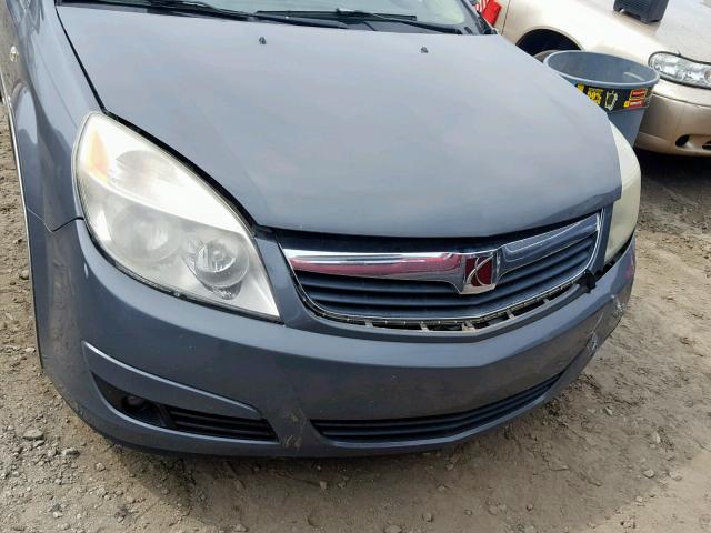 1G8ZV57767F191336 - 2007 SATURN AURA XR GRAY photo 9