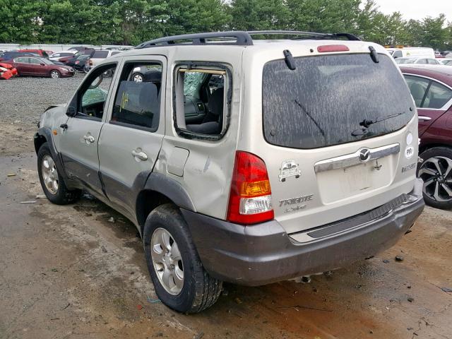 4F2YZ041X3KM10471 - 2003 MAZDA TRIBUTE LX GOLD photo 3