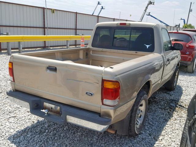 1FTYR10CXXUB44344 - 1999 FORD RANGER TAN photo 4