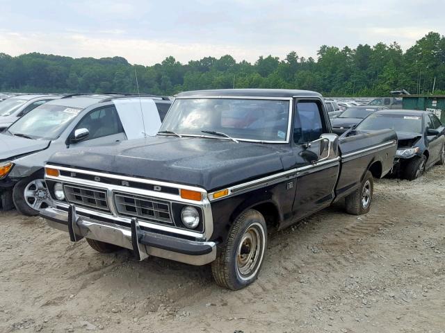 F15HND02427 - 1976 FORD F-150 BLACK photo 2