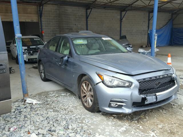 JN1BV7APXFM353851 - 2015 INFINITI Q50 BASE BLUE photo 1