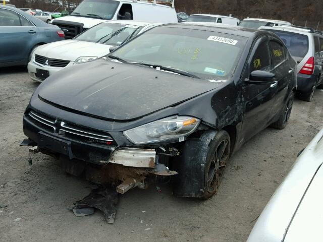 1C3CDFCHXDD311198 - 2013 DODGE DART LIMIT BLACK photo 2