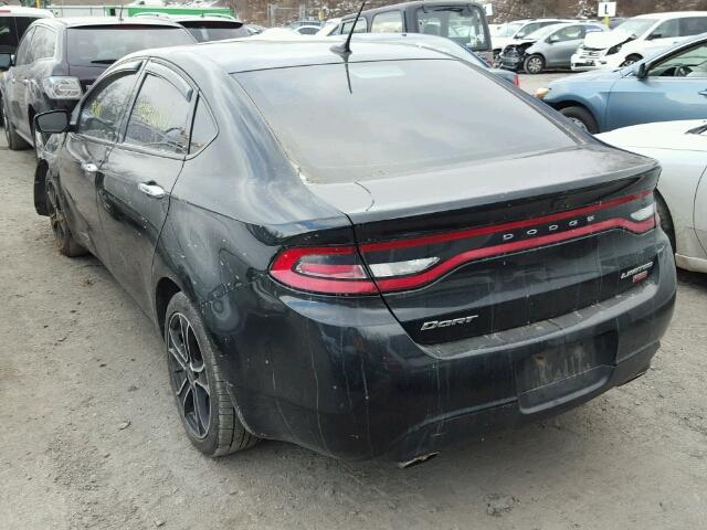 1C3CDFCHXDD311198 - 2013 DODGE DART LIMIT BLACK photo 3