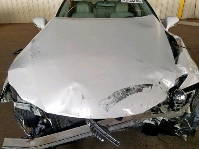 JTHBK262895104001 - 2009 LEXUS IS 250 WHITE photo 7