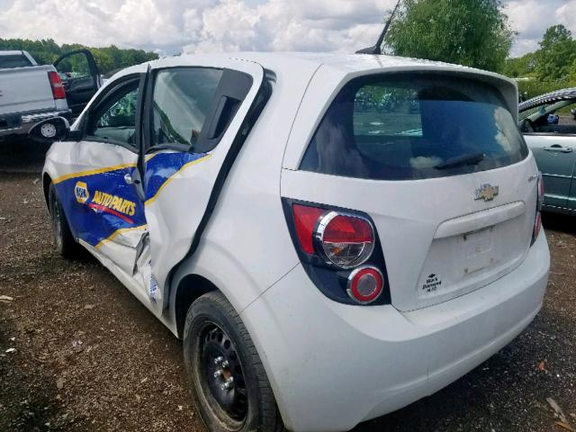 1G1JA6SH6D4229457 - 2013 CHEVROLET SONIC LS WHITE photo 3