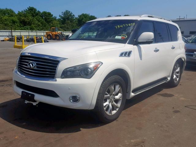 JN8AZ2NE2C9018885 - 2012 INFINITI QX56 WHITE photo 2