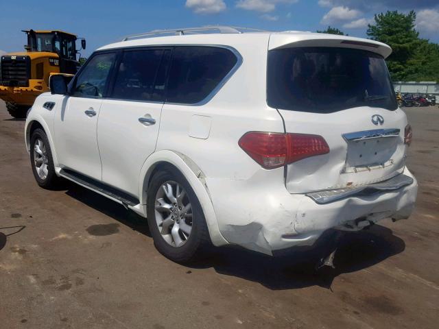 JN8AZ2NE2C9018885 - 2012 INFINITI QX56 WHITE photo 3