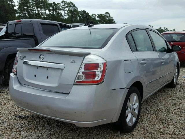 3N1AB6AP7BL724953 - 2011 NISSAN SENTRA 2.0 SILVER photo 4